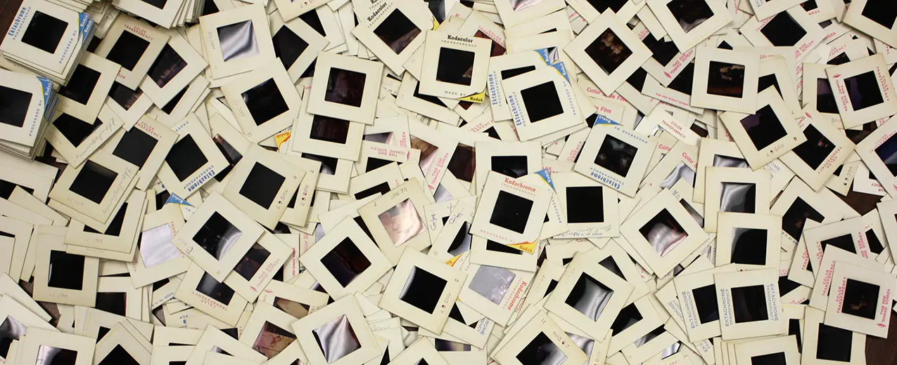Slides to Digital Images Slides scattered